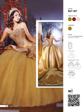 Cargar imagen en el visor de la galería, Vestido Dorado Ragazza . Ulitmas piezas 50%+10%