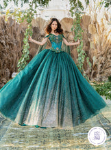 Cargar imagen en el visor de la galería, Nueva Colección Fairy. Vestido Verde Esmeralda para XV