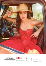 Cargar imagen en el visor de la galería, Vestido Rojo con Dorado Tipo Vaquero o Mexicano Charro. Coleccion 2025
