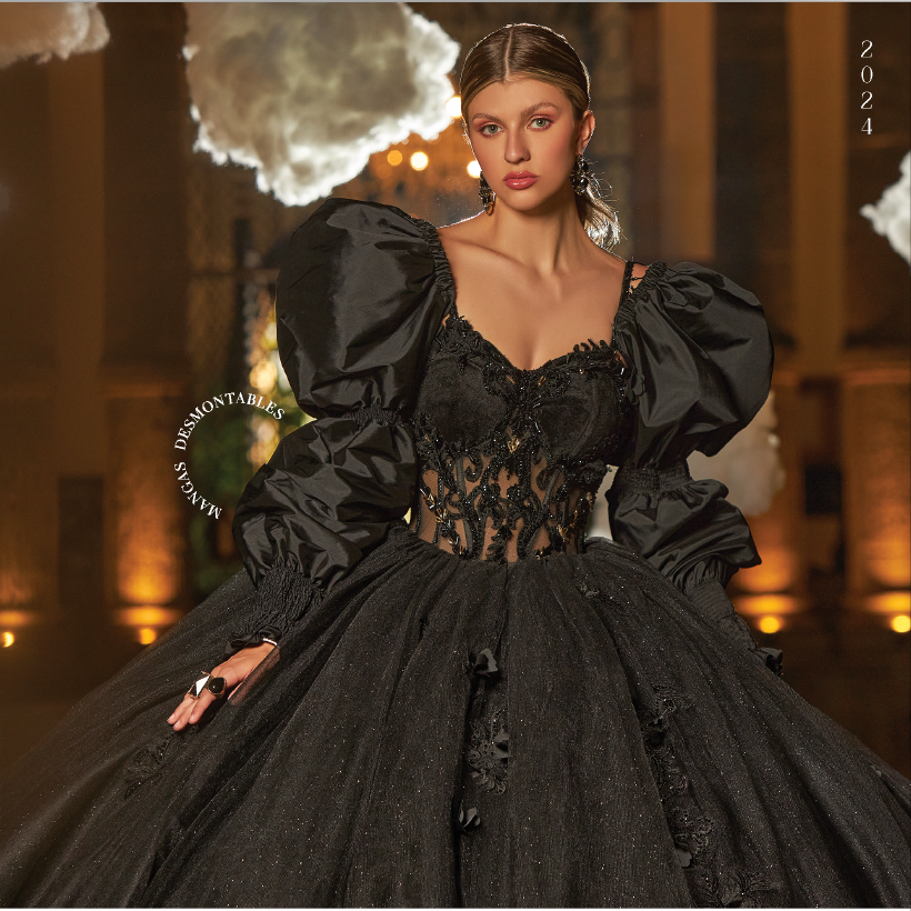 Vestido negro de xv hotsell
