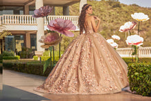 Cargar imagen en el visor de la galería, Vestido tono Nude con Toques Rosados para Quinceañera
