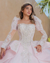 Cargar imagen en el visor de la galería, Vestido Rosa Claro  XV Mangas desmontables Pregunta Promociones
