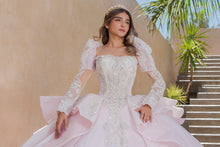 Cargar imagen en el visor de la galería, Vestido Rosa Claro  XV Mangas desmontables Pregunta Promociones
