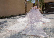 Cargar imagen en el visor de la galería, Vestido Rosa Claro  XV Mangas desmontables Pregunta Promociones
