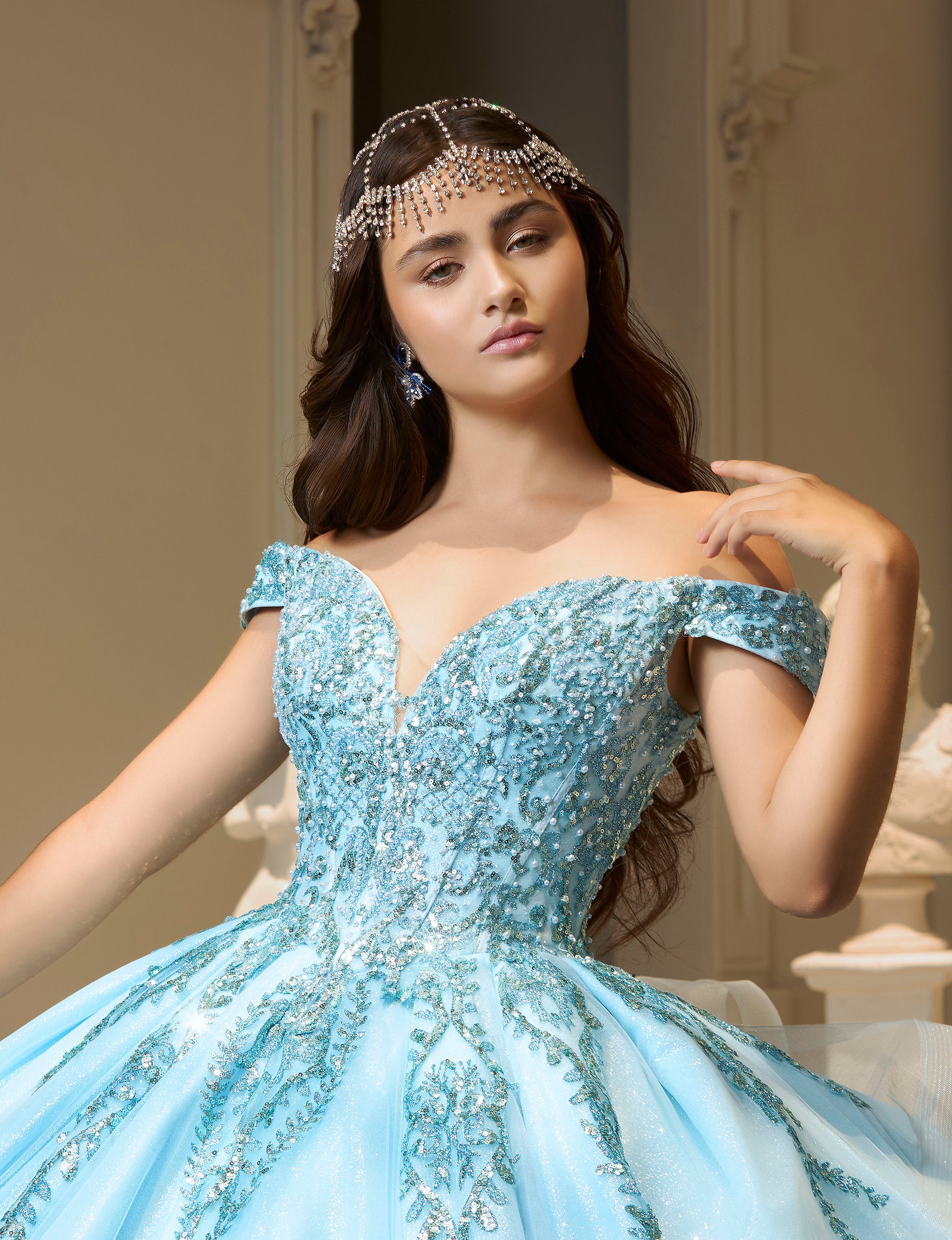 Azul Cielo Vestidos Azuis 15 Anos Azul Eléctrico Vestidos De Xv