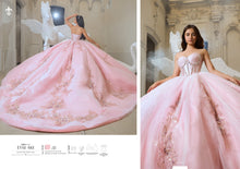 Cargar imagen en el visor de la galería, Vestido Rosa para Quinceañera con Mangas Largas Desmontables. Ragazza Fashion
