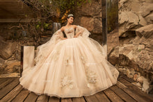Cargar imagen en el visor de la galería, Vestido de XV Champagne
