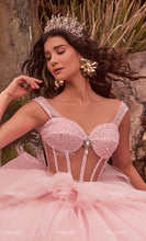 Cargar imagen en el visor de la galería, Vestido Rosa en Capas Moderno para XV Ragazza Fashion. Pregunta Promociones
