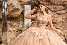 Cargar imagen en el visor de la galería, Vestido Desmontable Oro para XV . Pregunta Promociones
