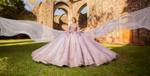 Cargar imagen en el visor de la galería, Vestido Desmontable en Lila, Rosa y Sage  para Quince Años. Ragazza
