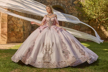 Cargar imagen en el visor de la galería, Vestido Desmontable en Lila, Rosa y Sage  para Quince Años. Ragazza
