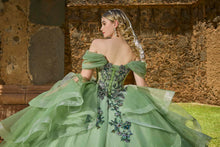 Cargar imagen en el visor de la galería, Hermoso Vestido para XV Años  En Greenery ( Verde ) Navy o Tinto
