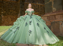 Cargar imagen en el visor de la galería, Hermoso Vestido para XV Años  En Greenery ( Verde ) Navy o Tinto
