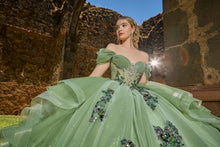 Cargar imagen en el visor de la galería, Hermoso Vestido para XV Años  En Greenery ( Verde ) Navy o Tinto
