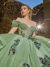 Cargar imagen en el visor de la galería, Hermoso Vestido para XV Años  En Greenery ( Verde ) Navy o Tinto
