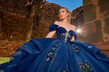 Cargar imagen en el visor de la galería, Hermoso Vestido para XV Años  En Greenery ( Verde ) Navy o Tinto
