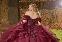 Cargar imagen en el visor de la galería, Hermoso Vestido para XV Años  En Greenery ( Verde ) Navy o Tinto
