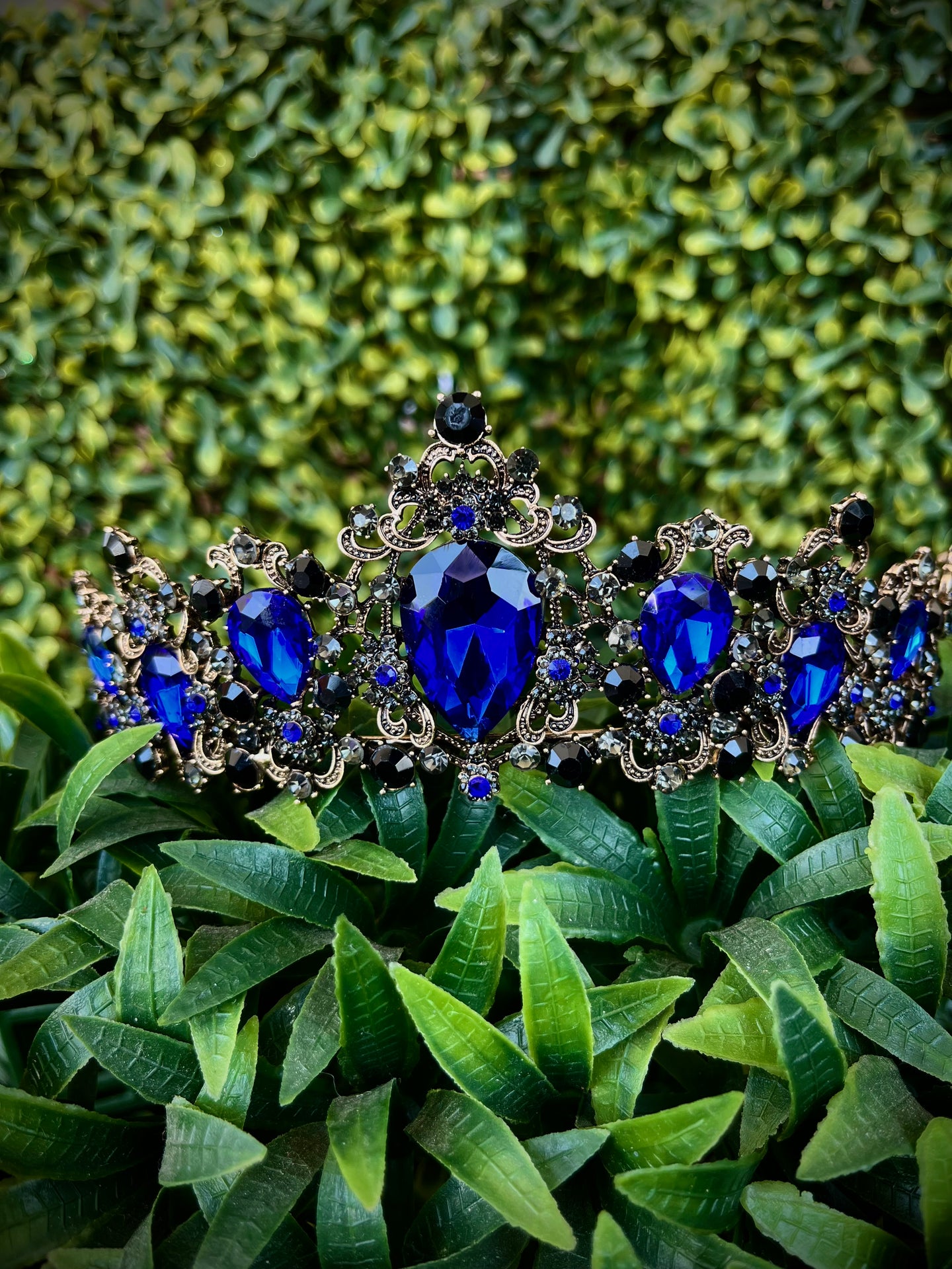 Corona Azul Rey para Quinceañera