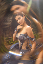 Cargar imagen en el visor de la galería, Vestido Azul Marino Navy para XV Ragazza Fashion  Edición LIMITADA
