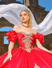 Cargar imagen en el visor de la galería, Hermoso Vestido en Rojo o Verde Bandera de Satín Nueva Coleccion Ragazza Fashion
