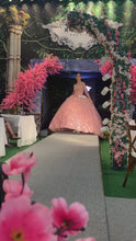 Cargar y reproducir el video en el visor de la galería, Vestido Rosa XV Inspirado en Tinkerbell . Ragazza Pregunta Promociones
