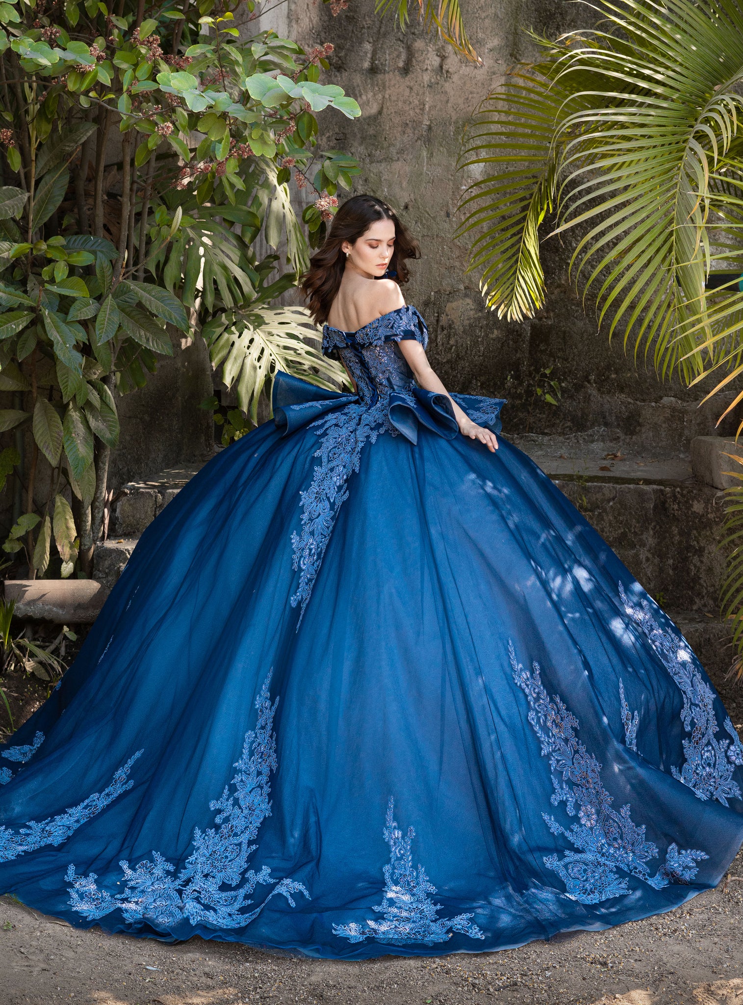 Vestido Azul Francia Largo De 15 Años Vestido Azul Francia Largo