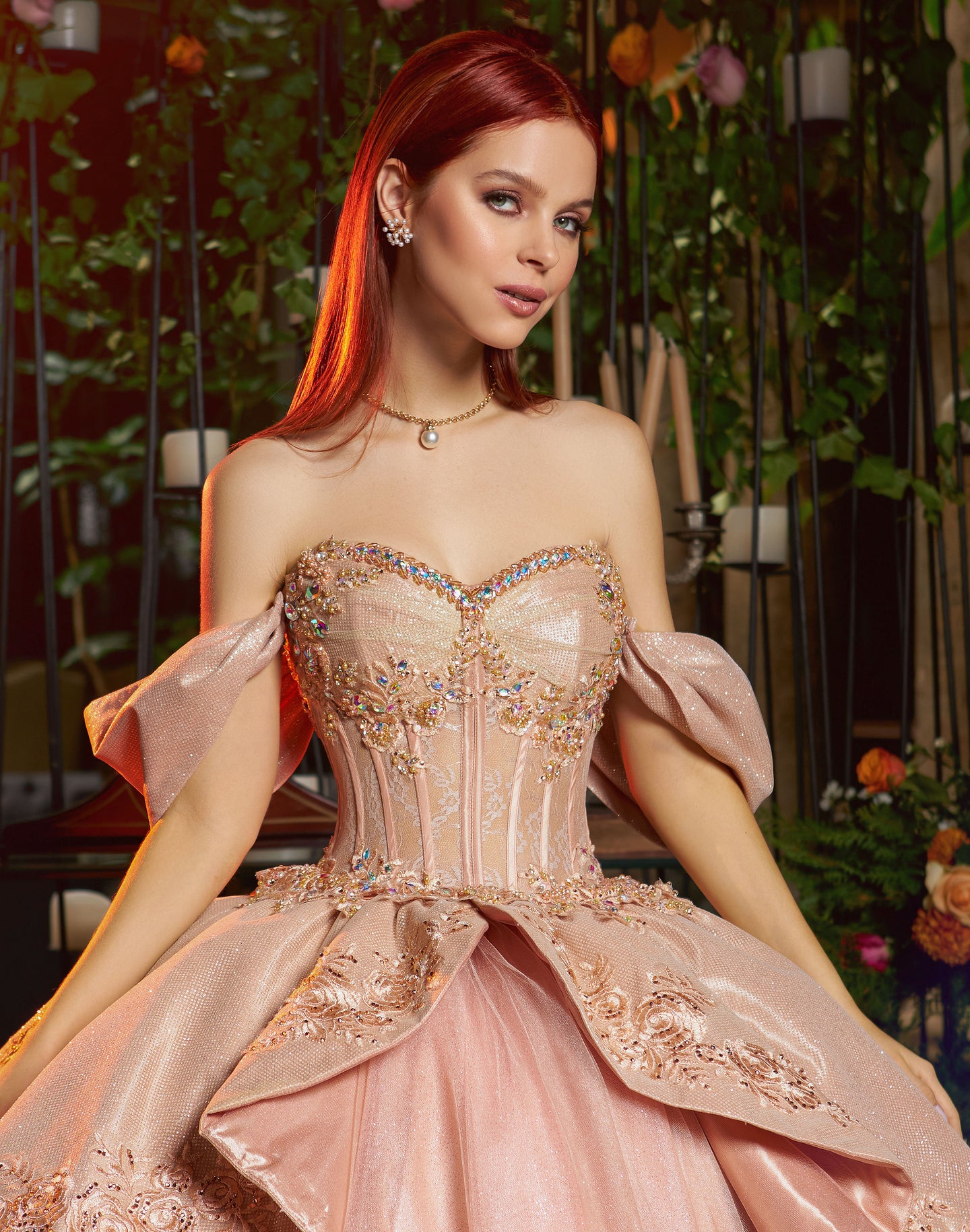 Vestido Palo de Rosa Nueva Colección  para Quinceañera