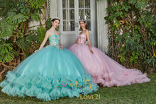 Cargar imagen en el visor de la galería, Vestido en Aqua para Quinceañera
