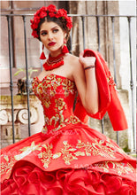 Cargar imagen en el visor de la galería, Vestido de Quinceañera Charro Rojo
