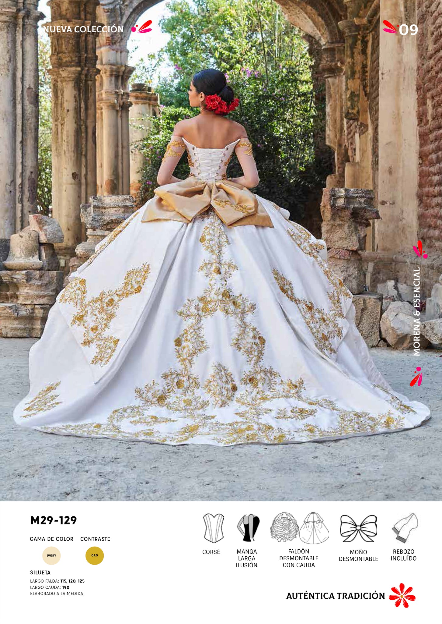 Falda Vestidos De 15 Blancos Largos Vestidos Blanco Con Dorado